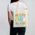 Peace Out 5th Grade Retro Back To School Students Canvas Tote Bag Peace Out 5th Grade Retro Back To School Students Canvas Tote Bag