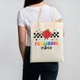 Preschool Vibes Retro Groovy Apple Back To School Canvas Tote Bag Preschool Vibes Retro Groovy Apple Back To School Canvas Tote Bag