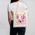 Ready To Kindergarten Axolotl Questions Back To School Girls Canvas Tote Bag