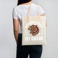 Roaring Into 1st Grade Roaring Tiger Back To School Boy Girl Canvas Tote Bag