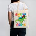 Roaring Into Pre-K Preschool Dinosaur Back To School Canvas Tote Bag