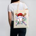 Santa Sports Christmas Baseball Player Canvas Tote Bag Santa Sports Christmas Baseball Player Canvas Tote Bag