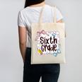 Sixth Grade Back To School For Girls Pink Notebook Canvas Tote Bag Sixth Grade Back To School For Girls Pink Notebook Canvas Tote Bag