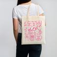 SLP Love Inspire Teach Pink Bow Back To School Canvas Tote Bag SLP Love Inspire Teach Pink Bow Back To School Canvas Tote Bag