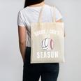Sorry I Can't It's Volleyball Baseball Season Mom Of Both Canvas Tote Bag