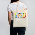 Sped Squad For Work Tie Dye Back To School Appreciation Day Canvas Tote Bag