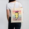 Third Grade Lightning Bolt Pencil 1st Day Of Back To School Canvas Tote Bag