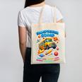 Transportation Squad School Bus Back To School Retro Canvas Tote Bag Transportation Squad School Bus Back To School Retro Canvas Tote Bag