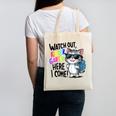 Watch Out Kindergarten Here I Come Cute Cat Back To School Canvas Tote Bag Watch Out Kindergarten Here I Come Cute Cat Back To School Canvas Tote Bag