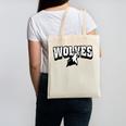 Wolves Back To School Spirit Canvas Tote Bag Wolves Back To School Spirit Canvas Tote Bag