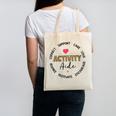 Women's Leopard Activity Aide Appreciation Week Back To School Canvas Tote Bag Women's Leopard Activity Aide Appreciation Week Back To School Canvas Tote Bag