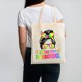 Women's Little Miss Preschool Messy Bun Tie Dye Back To School Girls Canvas Tote Bag Women's Little Miss Preschool Messy Bun Tie Dye Back To School Girls Canvas Tote Bag
