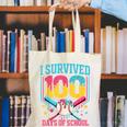 100 Days Of School Baseball Drip 100 Days Boy Girl Kids Canvas Tote Bag