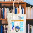 1st Grade Back To School Baseball Drip Ice Cream Game On Canvas Tote Bag