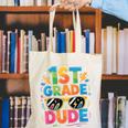 1st Grade Dude Shirt First Grade Boys Girl Back To School Canvas Tote Bag 1st Grade Dude Shirt First Grade Boys Girl Back To School Canvas Tote Bag
