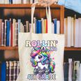 4th Grade Back To School First Day Girls Rollin Unicorn Canvas Tote Bag 4th Grade Back To School First Day Girls Rollin Unicorn Canvas Tote Bag