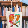 67 Ice Cream Drip Baseball Number 67 Player 67th Birthday Canvas Tote Bag 67 Ice Cream Drip Baseball Number 67 Player 67th Birthday Canvas Tote Bag