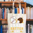 6th Grade Batter Up Baseball First Day Back To School Canvas Tote Bag