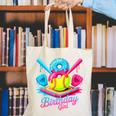 8th Birthday Baseball Ice Cream Drip 8 Years Old Girls B-Day Canvas Tote Bag 8th Birthday Baseball Ice Cream Drip 8 Years Old Girls B-Day Canvas Tote Bag