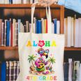 Aloha Fourth Grade Flamingo Hawaii Back To School Kids Girl Premium Tri-Blend Canvas Tote Bag Aloha Fourth Grade Flamingo Hawaii Back To School Kids Girl Premium Tri-Blend Canvas Tote Bag