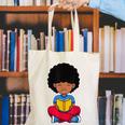 Back To School Afro African American Boy Student Canvas Tote Bag Back To School Afro African American Boy Student Canvas Tote Bag