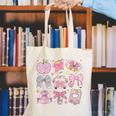 Back To School Coquette Bow Pencil School Students Girls Canvas Tote Bag Back To School Coquette Bow Pencil School Students Girls Canvas Tote Bag