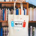 Back To School Game On 10th Grade Gamer Kids Boys Girl Canvas Tote Bag