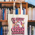 Back To School I'm Ready To Crush Kindergarten Unicorn Canvas Tote Bag Back To School I'm Ready To Crush Kindergarten Unicorn Canvas Tote Bag