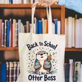 Back To School Like An Otter Boss Cute First Day Of School Canvas Tote Bag