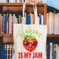 Back To School Reading Is My Jam School Librarian Premium Tri-Blend Canvas Tote Bag