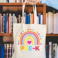 Back To School Shirt Rainbow Happy First Day Of Pre-K Canvas Tote Bag Back To School Shirt Rainbow Happy First Day Of Pre-K Canvas Tote Bag