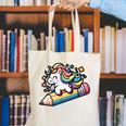 Back To School Unicorn Riding A Pencil Canvas Tote Bag Back To School Unicorn Riding A Pencil Canvas Tote Bag