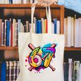 Banana Baseball 67 Ice Cream Drip Meme Canvas Tote Bag