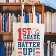 Baseball 1st Grade Back To School 1st Grade Batter Up Canvas Tote Bag Baseball 1st Grade Back To School 1st Grade Batter Up Canvas Tote Bag