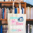 Baseball Or Bows Your Mommy Loves You Gender Reveal Matching Canvas Tote Bag