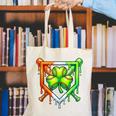 Baseball Drip Ice Cream St Patricks Day Shamrock Lucky Canvas Tote Bag Baseball Drip Ice Cream St Patricks Day Shamrock Lucky Canvas Tote Bag