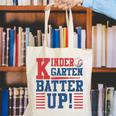 Baseball Kindergarten Back To School Kindergarten Batter Up Canvas Tote Bag