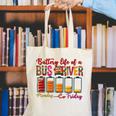 Battery Life Of A Bus Driver First Day Back To School Canvas Tote Bag