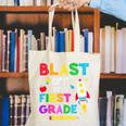 Blast Off Into First Grade Squad First Day Back To School Canvas Tote Bag
