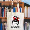 Bleached Memaw Life Soccer Messy Bun Baseball Game Day Canvas Tote Bag Bleached Memaw Life Soccer Messy Bun Baseball Game Day Canvas Tote Bag