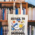 Boys Kid Back To School Goose Quackers Quack To School Canvas Tote Bag