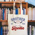 Brother Of Rookie 1st Birthday Baseball Boy Family Matching Canvas Tote Bag Brother Of Rookie 1st Birthday Baseball Boy Family Matching Canvas Tote Bag