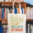 Bruh Its My First Day Of 1st Grade Back To School Boys Kids Canvas Tote Bag