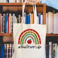 Bus Driver Rainbow Appreciation Day Hello Back To School Canvas Tote Bag Bus Driver Rainbow Appreciation Day Hello Back To School Canvas Tote Bag