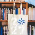 Class Of 2027 Cheer Blue Senior 2027 Back To School Canvas Tote Bag