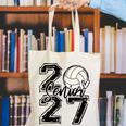 Class Of 2027 Volleyball Senior 2027 Back To School Canvas Tote Bag