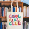 Cool Paras Club Paraprofessional Groovy Back To School Canvas Tote Bag Cool Paras Club Paraprofessional Groovy Back To School Canvas Tote Bag