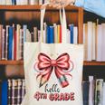 Coquette 4th Grade First Day Of Back To School Girls Outfits Canvas Tote Bag