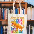 Crush 1st Grade Dinosaur Back To School Class Of 2037 Boy Canvas Tote Bag Crush 1st Grade Dinosaur Back To School Class Of 2037 Boy Canvas Tote Bag