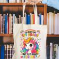 Crush First Grade Girls Back To School Unicorn First Day Canvas Tote Bag